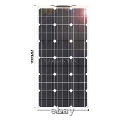 Eco 100w Hors Grid Solar Panel Kit 20a Chargeur Régulateur Pour 12v Batterie Puissance