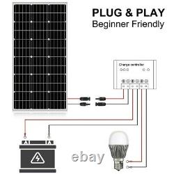 Eco-worthy 100w Solar Panel Kit Système 100w 12v Monocristallin Solaire