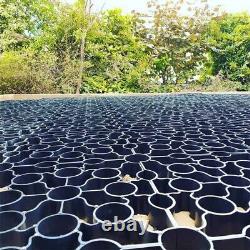 Grille X-Grid noire 9m2 Grille de renforcement de sol de gravier pour allée Grille écologique