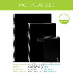 Rocketbook Smart Réutilisable Notebook Dot-grid Eco-friendly Notebook Avec 1