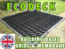 Slabs En Plastique Jardin Shed Greenhouse Base Grid Eco Gravel Grids + Membrane
