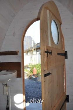 Timber Arc Compost Toilettes Sans Eau Hors Grille Eco Friendly Cubicle Extérieur En Bois