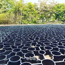 X-Grid Noir 10m2 Grille de gravier Renforcement de sol Allée Grille Écologique